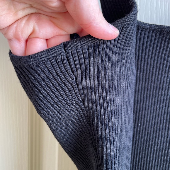 Jack and Jill Ribbed Thick Square Neck Body Con Mini Dress - Picture 4 of 6